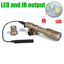 SF Taktik M600V-IR İzci Işık LED Beyaz Işık ve IR Çıkış Av Tüfeği 400 Lümen Fence Fit 20mm Weaver Rail