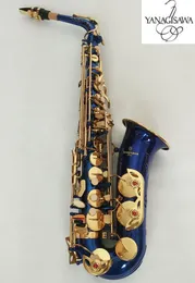 HOT Blue Gold Key Yanazawa A-W02 Sassofono contralto Super Play Sax strumento musicale professionale Con custodia Spedizione gratuita