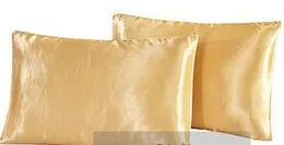 Naturelife Silk Satin Pillowcase Home Multicolor Ice Silk Silk Silk Silk Silk Pillow Capor Solid Color Double Face Envelope Bedding Pillow Cover296K