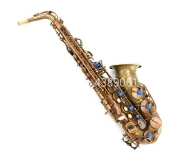 Margewate MGL-323 Retro Series Eb Alto Saxofon Antik Koppar Simulering Högkvalitativ E Plat Brass Sax med tillbehör