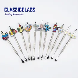 Metal Dabber Cartoon Dabbers Zinc Eloy Dabber Rökningsverktyg för kvarts banger silikonkvarnglasbongs