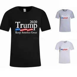 Homens Donald Trump 2020 T-Shirt O-pescoço Camisa de Manga Curta EUA Bandeira Manter Americano Grande letra Tops Camiseta LJJA2661