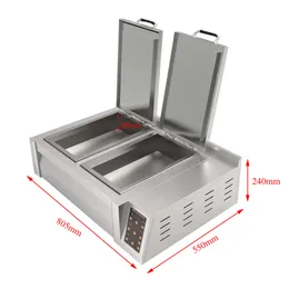 400° Electric heating fried dumpling machine for multi-function frying pan in canteen restaurant breakfast bar snack bar