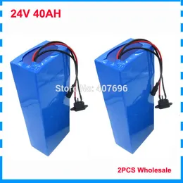 1000W 24V Lithium ion battery 24V 40AH electric bike battery 24 V 7S battery with 50A BMS Free taxes 2PCS Wholesale