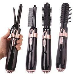 Professional Hair Dryer Brush 4 In 1 Hair Straightener Curler Comb Electric Blow Dryer With Comb Hair Brush Roller Styler CY94-3