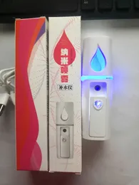 Dropshipping Free Portable Nano Mist Sprayer Facial Body Steamer Fuktgivande Hudvård Mini USB Face Spray Skönhetsinstrument med spegel