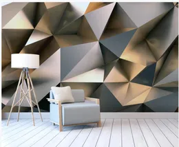wallpaper for walls 3 d for living room Abstract golden metal stereo background 3d background wall