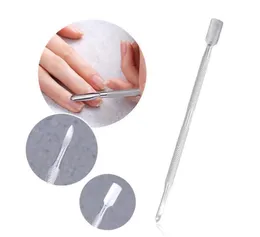 Rostfritt stål Cuticle Remover Dubbelsidig Finger Dead Skin Push Nail Cuticle Pusher Manicure Pedicure Care Tool