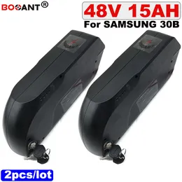 Frete Grát 2 pots / lote 48 v 15AH E moto-bateria De Lítio 500 w 1000 w Samsung Samsung Originais 48 30B 18650 bicicleta Elétrica da bateria v