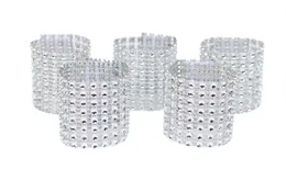 Small Cnapkin Ring Hollow Out 8 Row Net Drill Napkin Rings Hotel Pendulum Table Wedding Easy Carry