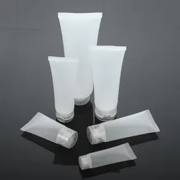 Plastic Empty Travel Cosmetic Soft Tubes Frosted Lotion Shampoo Squeeze Bottle with Screw Flip Cap 5ml-100ml WB1983