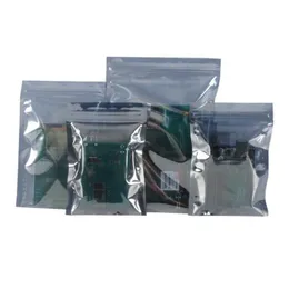 安く電子アクセサリーパッケージESDバッグのための安い静電気防止アルミ貯蔵袋のジッパーロックの再封鎖可能な静的なポーチ