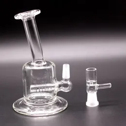 5.5 "Cam Bubbler Bong Bongs Ash Catcher Sline Sürkarlaştırıcı Su Boru Yağ Teçhizat Bong 10mm 14mm Eklem