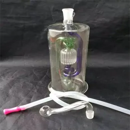 Ribbed lykta slangar glas bongs tillbehör glas rökrör färgglada mini flerfärgade handrör bästa sked glas