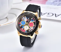 Wszystkie subdials działają Spojrzenie męskie zegarki luksusowe męskie zegarki fajne wodoodporne zegarek zegarek stopwatch zegarek zegarek relogies dla mężczyzn relojes