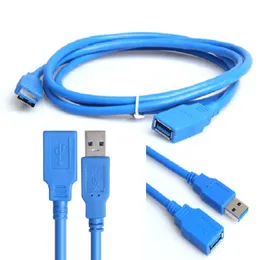 USB3.0 Męski am do USB AF USB30 przedłużacza kabla 50 cm 1m 1,5 m 1 stóp 2 stóp 3 stóp