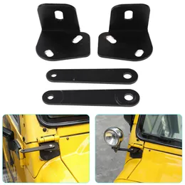 Black A Column Lamp Bracket Decoration Ring For Jeep Wrangler TJ 1997-2006 Second Generati Factory Outlet Auto Internal Accessories