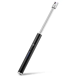 JL871 - 1 accendino ad arco elettrico ricaricabile USB portatile flessibile da campeggio all'aperto candela fuochi d'artificio
