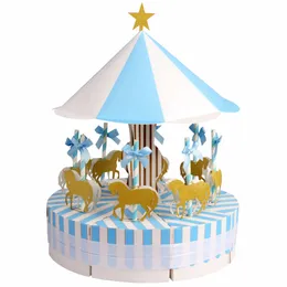 Scatola regalo carosello bomboniere matrimoniali e regali una festa unicorno baby shower cassabine box decorazioni per feste di compleanno per bambini