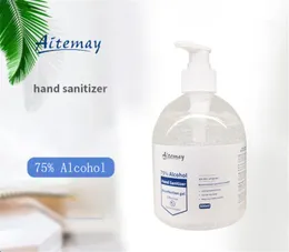 Hot Sale 500ml Aitemay Hand Rub 75% Alcohol Antibacterial Disposable Disinfectant Gel Hand Sanitizer Free Shipping