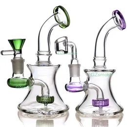 Bong mini rigs heady glass water pipe bongs hitman glass pipes colorful wax rig somking accessories hookahs