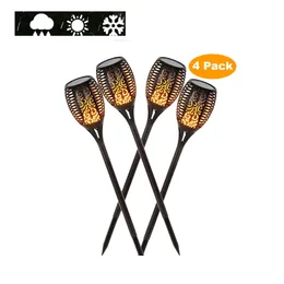 Wasserdicht Flackernde Flamme Solar Taschenlampe Licht Garten Lampe Outdoor Landschaft Dekoration Garten Rasen Flamme Lampe Flackernde birne da