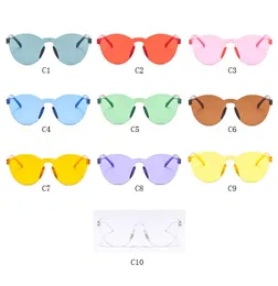Оптовая продажа-3 стиль летних женщин без огранки солнцезащитные очки оттенки солнцезащитные очки женские классные конфеты цвет UV400 Очки Oculos de sol hzy288