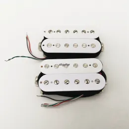 レア1セットホワイトAlnico5 Humbuckerピックアップエレクトリックギターピックアップ4Cギターピックアップ