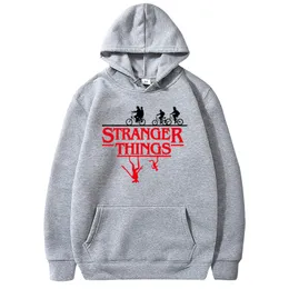 Nowy 2020 Jesień Zima Marka Thermal Hoody Ciepłe Stranger Things Fleece Pullover Bluza z kapturem Bluza Męskie Bluzy Casual Coat