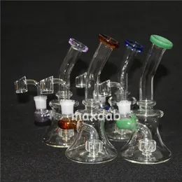 narghilè 7.4 "bicchiere di vetro bong pipa ad acqua piattaforme petrolifere tubi gorgogliatore bong dabber strumento per cera