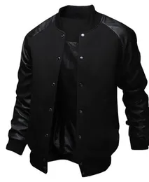 ZOGAA MENS Baseballjacka Höst Fashion Cool Outwear Jacket Patchwork Stand Collar Casual Slim Fit Jackor och Jackor för män