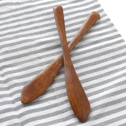 Wood Cutlery Wooden Butter Knife Eco Friendly Butter Spatula Cheese Smear Jam Cake Knife Bakeware Pastry Cream Cheese Knife BH3240 TQQ