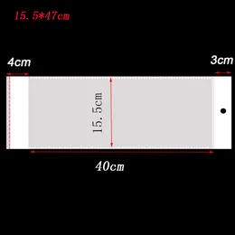 丸い吊り下げ穴付きのウィッグの食料品店の防塵パッケージバッグのための自己接着性のoppの透明なビニール袋の透明なポリ袋