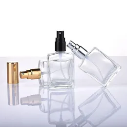 2017 New 30ml hot selling 3 color transparent perfume glass spray empty bottle display bottle LX2221