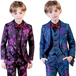 Suit Yuanlu 5PCS Blazer bambini Per il ragazzo formale del costume vestiti del bambino britannico di stile per la festa di nozze Principe