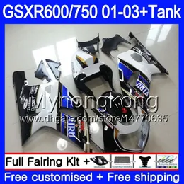 +Tank For SUZUKI GSXR 600 750 GSXR-750 GSXR600 black cowling hot 2001 2002 2003 294HM.AA GSX R750 R600 K1 GSX-R600 GSXR750 01 02 03 Fairing