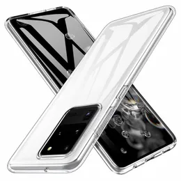 For Samsung Galaxy S20 Ultra Case Luxury Transparent Soft TPU Phone Cover Ultra-thin Shockproof Protective Shell For Samsung S20 Free Shippi