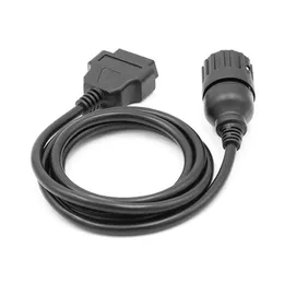 For BMW ICOM D Cable ICOM-D Motorcycles Motobikes 10 Pin Adaptor 10Pin To 16Pin OBD2 OBDII Diagnostic Cable I-COM A2 tool cables281r