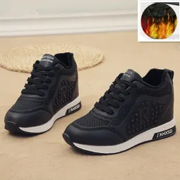 Sıcak Satış-Platform Takozlar kadın Sneakers Bahar Yüksek Kaliteli Örgü Nefes Artan kadın Ayakkabıları Yeni Rahat Ayakkabılar Q130