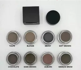 Brand New Eyebrow Pomade Enhancers Waterproof Makeup Eyebrow cream 8 Colors With Retail Package DHL Free