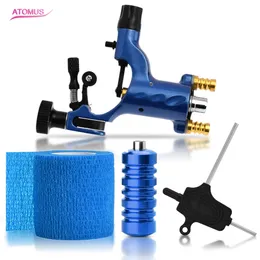 Tattoo Machine Professional Motor Liner Shader Complete Kit Beginner Tillförsel Rotary Body Art Tools Set Tattoo Permanent Makeup