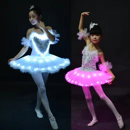 Nowy profesjonalny balet TUTUS LED łabędź jezioro dorosły balet taniec ubrania Tutu Spódnica Kobiety Ballerina Sukienka na kostium taneczny