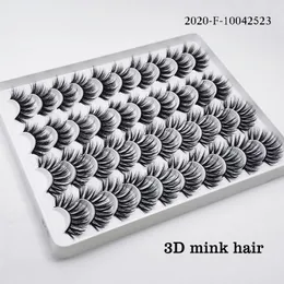 20 pares Cílios 3d Mink cílios naturais Mink cílios postiços Maquiagem cílios falsos 20 pares em uma caixa