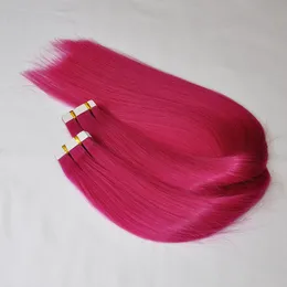 Cor brilhante todas as cores 100g 40pcs peruano azul vermelho rosa verde amarelo roxo cor brilhante fita peruana extensões de cabelo