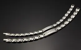 Braccialetto magnetico sano all'ingrosso in acciaio inossidabile Bracciale rigido in titanio per uomo e donna Coppia energia scalare integrata in acciaio al titanio