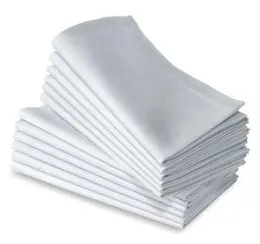 100% COTTON plain white napkin 50cm*50cm