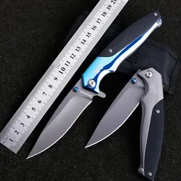 Titanyum Kaplama Bahar Destekli Açılış Katlama Bıçak Açık EDC Kamp Pocket Knife Yüksek Keskin Taktik Survival Bıçaklar Browning