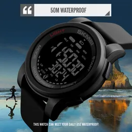 Top Brand SKMEI Men Digital Watch Calorie Pedometer Countdown Sport Wristwatches Waterproof Man Bracelet Alarm Clock 1469