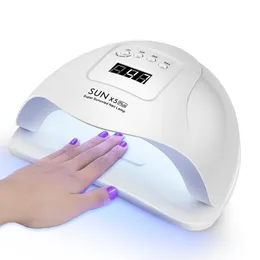 54W LED Nail Lamp Nail Dryer Dual Hands 36 PCS LEDS UV LAMP SUN LIGHT FÖR CURING UV GEL NAIL POLCY MED SENSOR LCD DISPLAY LY191228