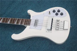 Brand New hot sale super wholesale white High Quality Ricke 4 Strings Electric 4003 Bass Guitar free shipping